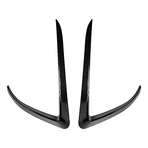 Cndoci37 Front Bumper Fog Light Eyebrow Cover Trim for Tesla Model X 2015-2020, Carbon Fiber Stytle