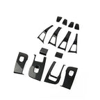 Carbon Fiber-ISH Interior Door Window Switch Panel Cover Trim KIT FITS Tesla Model 3 2017-2023/Model Y 2020-2023---$27.99