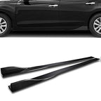 HK5 9pcs Combo Front Bumper Body Kit Lip + Side Skirt Extensions Diffuser Compatible with 2016-2020 Tesla Model S 2017 2018 2019 (Painted Carbon)