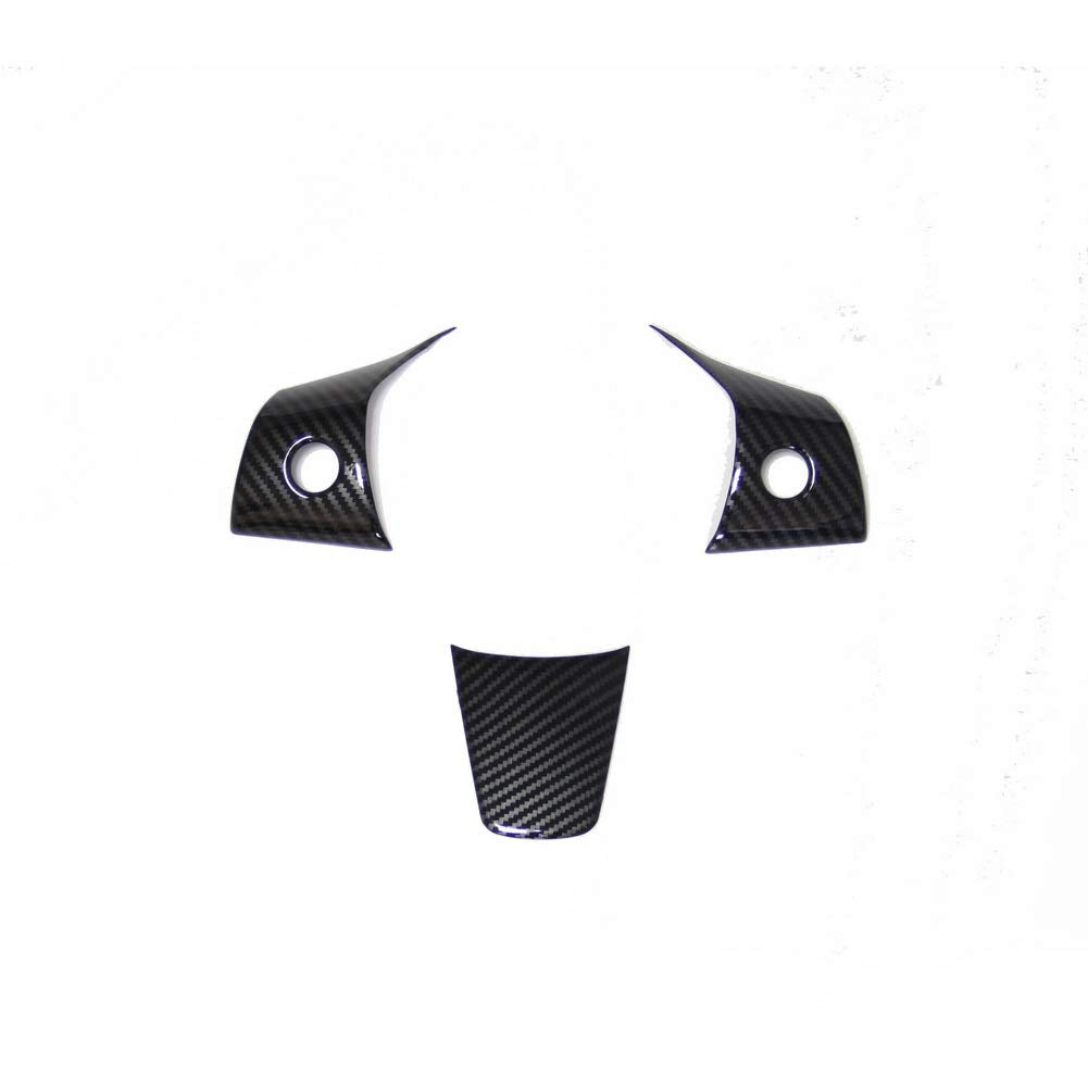 Carbon Fiber Interior Steering Wheel Cover Trim Accessories for Tesla Model 3 2017-2023,Model Y 2020-2023