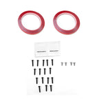 2021-2025 Tesla Model S - Front Bumper Lip Spoiler, Fits all 2021-2025 Tesla Model S, PP Black with Carbon Fiber Print Track Pack Style Add-on Front Splitter Air Dam Chin Protector, (3 Piece) -$77.98s