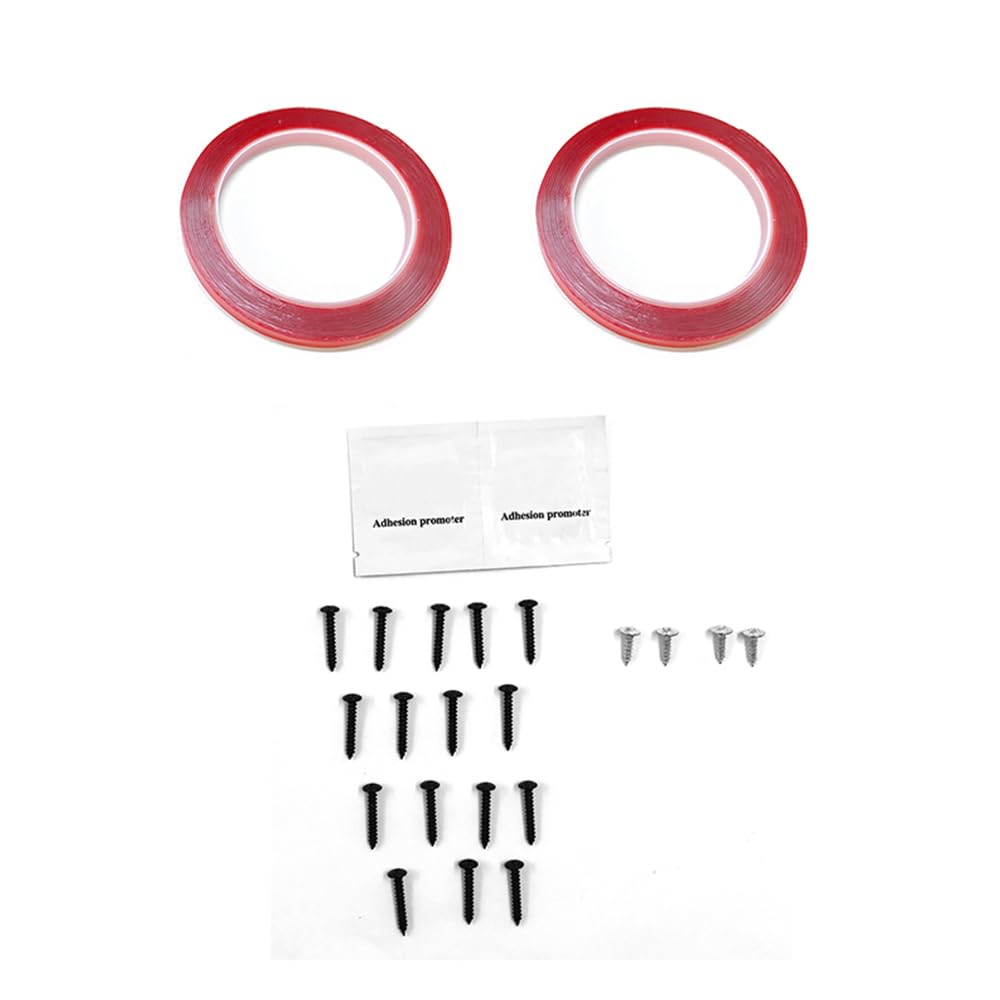 2021-2025 Tesla Model S - Front Bumper Lip Spoiler, Fits all 2021-2025 Tesla Model S, PP Black with Carbon Fiber Print Track Pack Style Add-on Front Splitter Air Dam Chin Protector, (3 Piece) -$77.98s