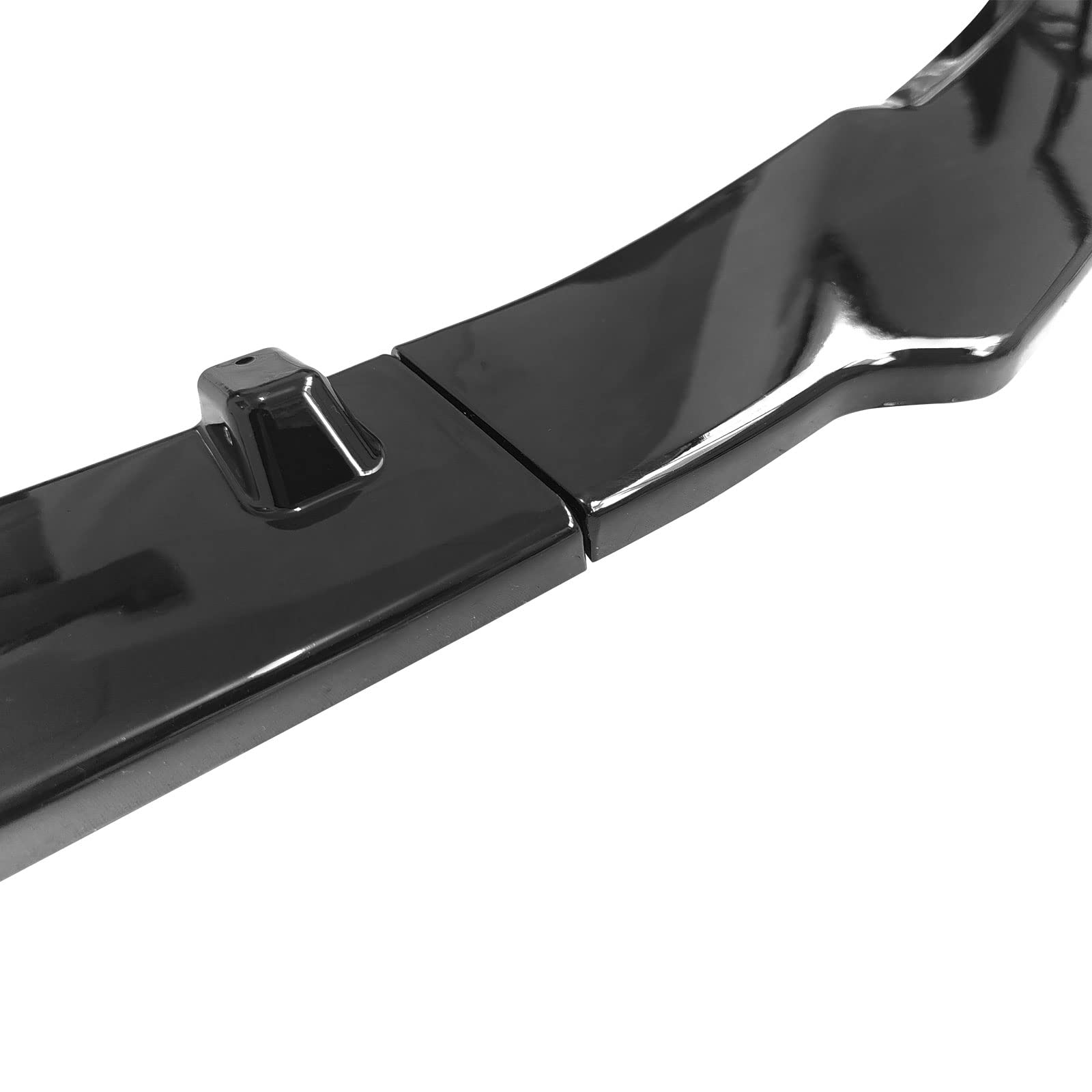 FREEMOTOR802 Compatible with 2017-2023 Tesla Model 3 Sedan 4-Door Front Bumper Lip, IKON Style Gloss Black PP Front Bumper Lower Chin Spoiler Splitter