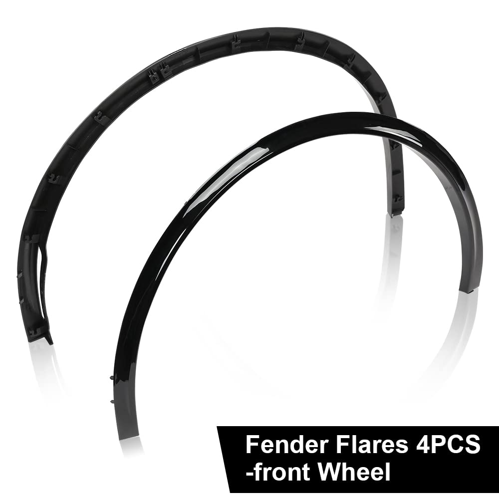 G-PLUS Fender Flare Compatible with 2020-2024 Tesla Model Y Black paint style