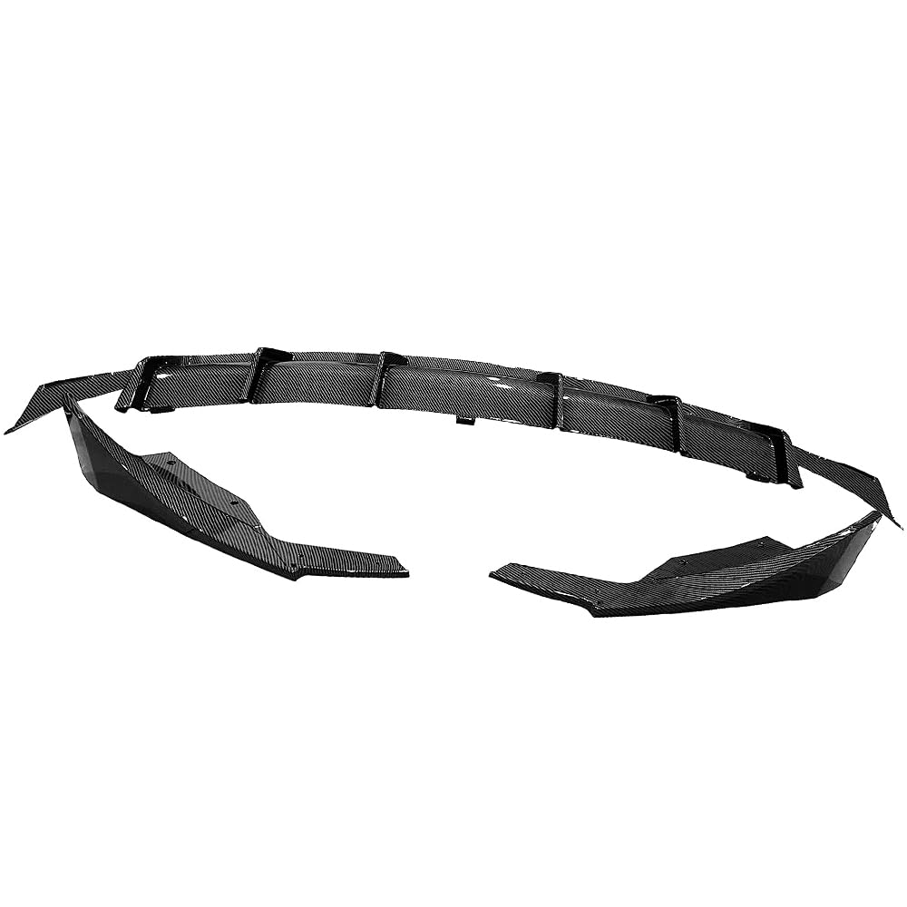 Ombialo Rear Lip Bumper Diffuser Compatible with 2017-2022 Tesla Model 3 Lower Bumper Lip Spoiler Body Kit 3PCS (Carbon Fiber Style)