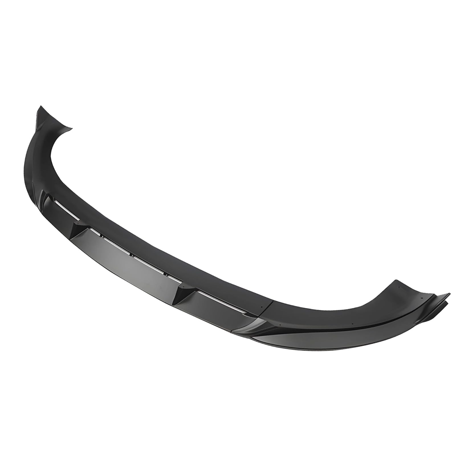EVBASE Fang-Style Front Lip for Tesla Model Y Juniper 2025-2026, Matte Black ABS Bumper Splitter Body Kit