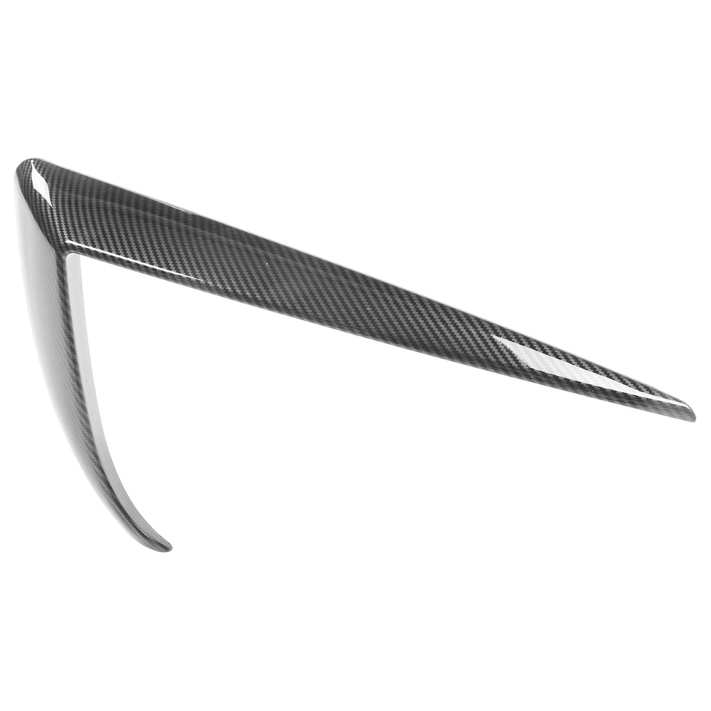 FREEMOTOR802 Compatible with 2020-2024 Tesla Model Y Fog Light Trims, Carbon Fiber Print IKON Style ABS Plastic Driver Passenger Side Fog Lamp Decoration Accessories Eyebrows Cover 2PC