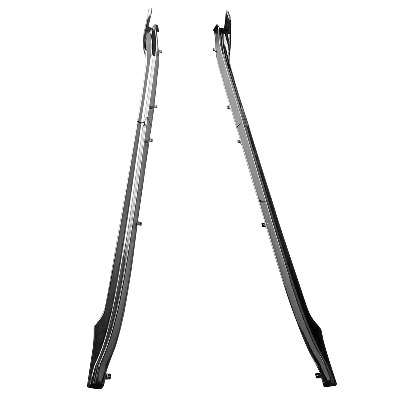 IKON MOTORSPORTS, Side Skirts Extension Compatible with 2017-2025 Tesla Model 3, V Style Painted Gloss Black Rocker Panel Driver Passenger Side 6PC PP, 2018 2019 2020 2021 2022 2023 2024