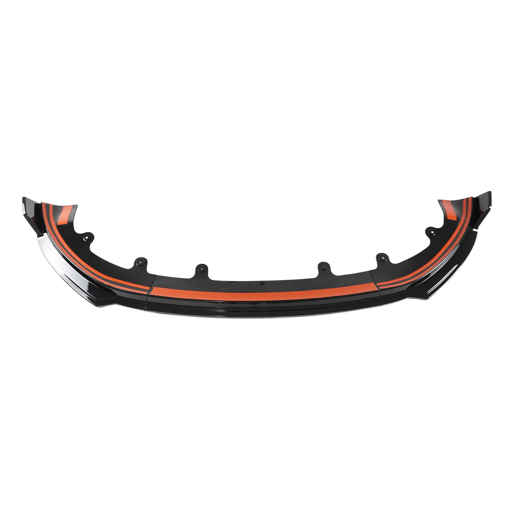 PFRREOR 3-Piece Front Lip Spoiler Kit for Tesla Model Y Juniper 2025, Gloss Black Lower Bumper Splitter