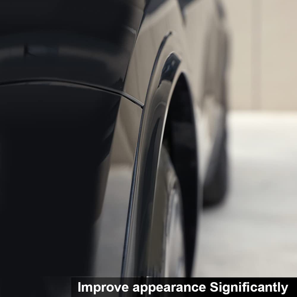G-PLUS Fender Flare Compatible with 2020-2024 Tesla Model Y Black paint style