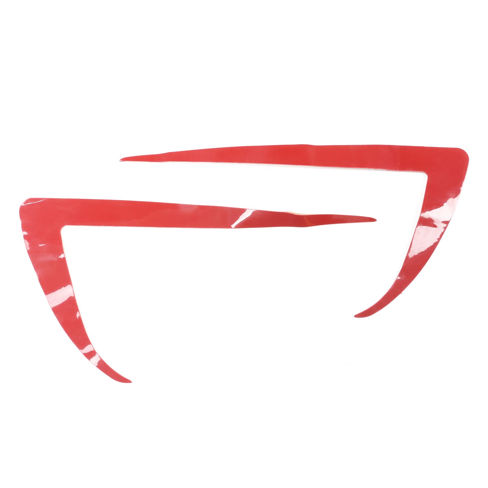 FREEMOTOR802 Compatible with 2020-2024 Tesla Model Y Fog Light Trims, Carbon Fiber Print IKON Style ABS Plastic Driver Passenger Side Fog Lamp Decoration Accessories Eyebrows Cover 2PC