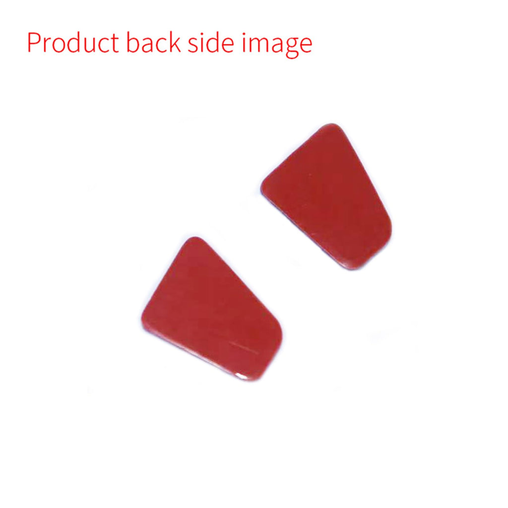 HarmoFolk Premium Carbon Fiber Door Button Decals for Tesla Model 3 (2019-2023) & Model Y (2019-2024) Textured Protective Film (Red/Black) | Exact Fit | Interior Accessories (Red)