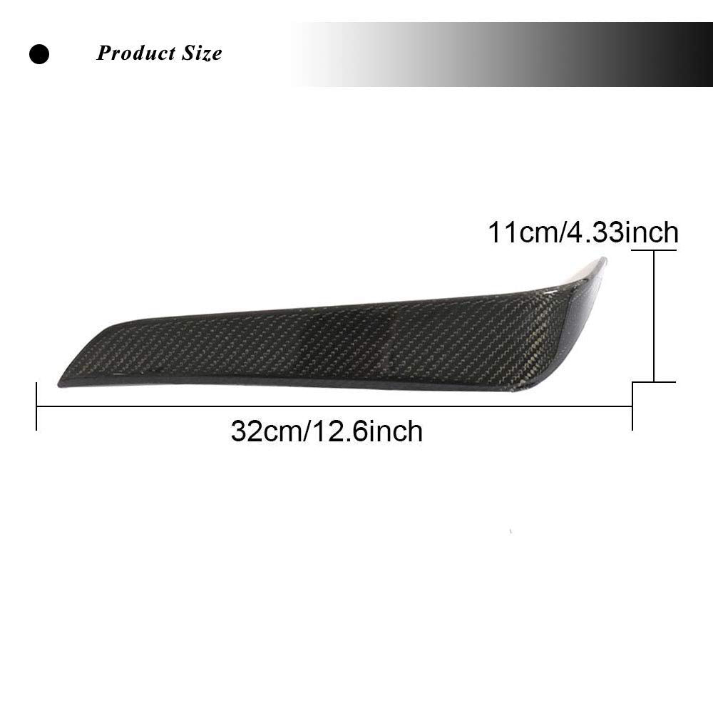 Carbon Fiber Rear Fender Vent fits for Tesla Model X 75D 90D P90D 100D P100D 2016 2017 2018 Carbon Fiber Rear Air Intake Vent Trim Apron 2pcs/Set