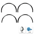 G-PLUS Fender Flare Compatible with 2020-2024 Tesla Model Y Black paint style