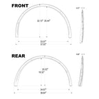 CHEDA modified Fender Flares Compatible with 2020-2024 Tesla Model Y,Wide Body widened 0.57 "in front/0.6" in rear 149416300B paint style