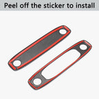 Melakee Reading Lights Trim Cover, Lights Panel Decorative Compatible with Tesla Model 3 Model Y, Reading Light Roof Frame Trim Cover Interior Light Cover Accessories, 2Pcs Carbon Fiber Pattern