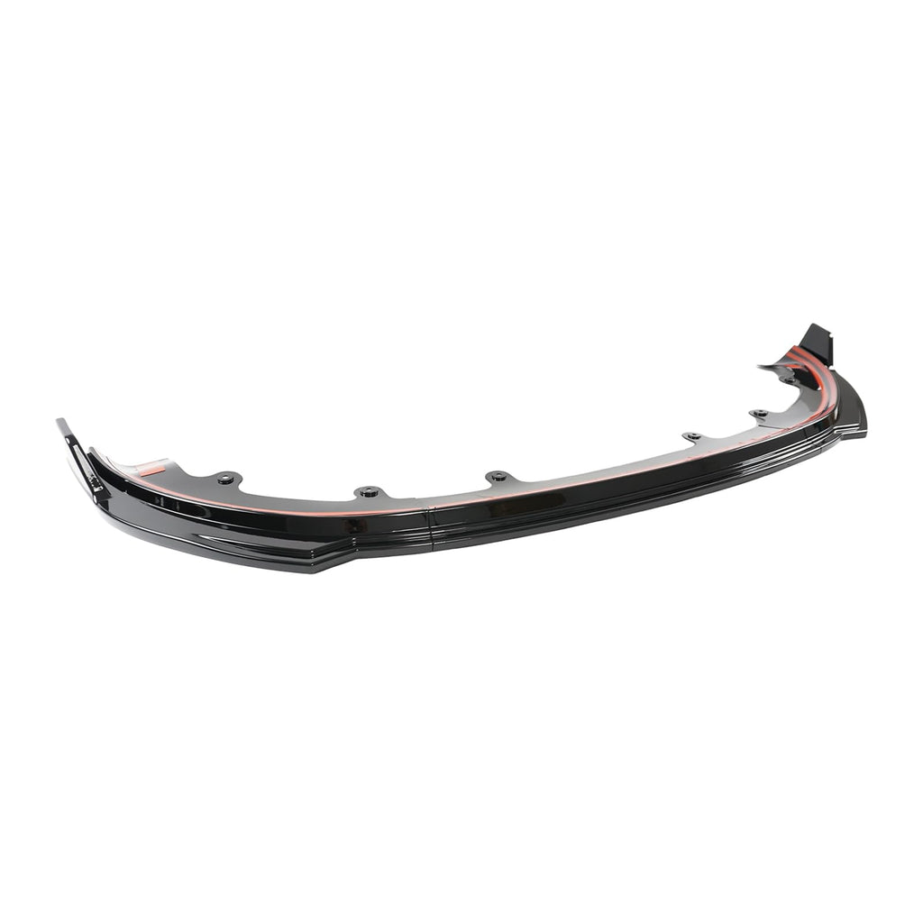 PFRREOR 3-Piece Front Lip Spoiler Kit for Tesla Model Y Juniper 2025, Gloss Black Lower Bumper Splitter