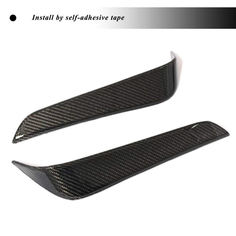 Carbon Fiber Rear Fender Vent fits for Tesla Model X 75D 90D P90D 100D P100D 2016 2017 2018 Carbon Fiber Rear Air Intake Vent Trim Apron 2pcs/Set