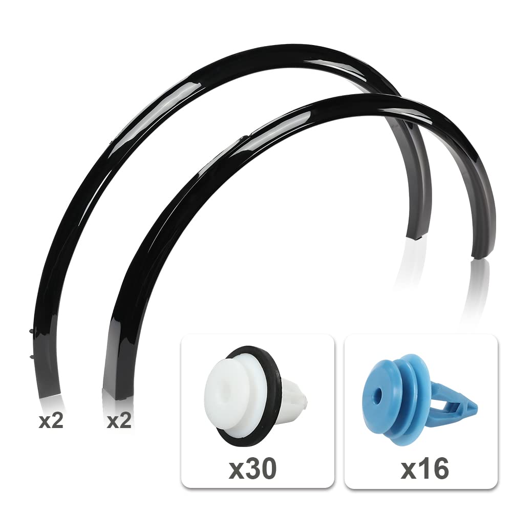 CHEDA modified Fender Flares Compatible with 2020-2024 Tesla Model Y,Wide Body widened 0.57 "in front/0.6" in rear 149416300B paint style