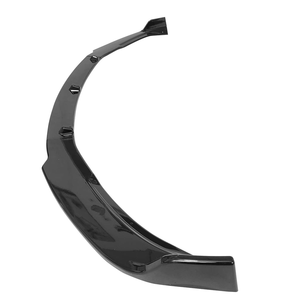FREEMOTOR802 Compatible with 2017-2023 Tesla Model 3 Sedan 4-Door Front Bumper Lip, IKON Style Gloss Black PP Front Bumper Lower Chin Spoiler Splitter