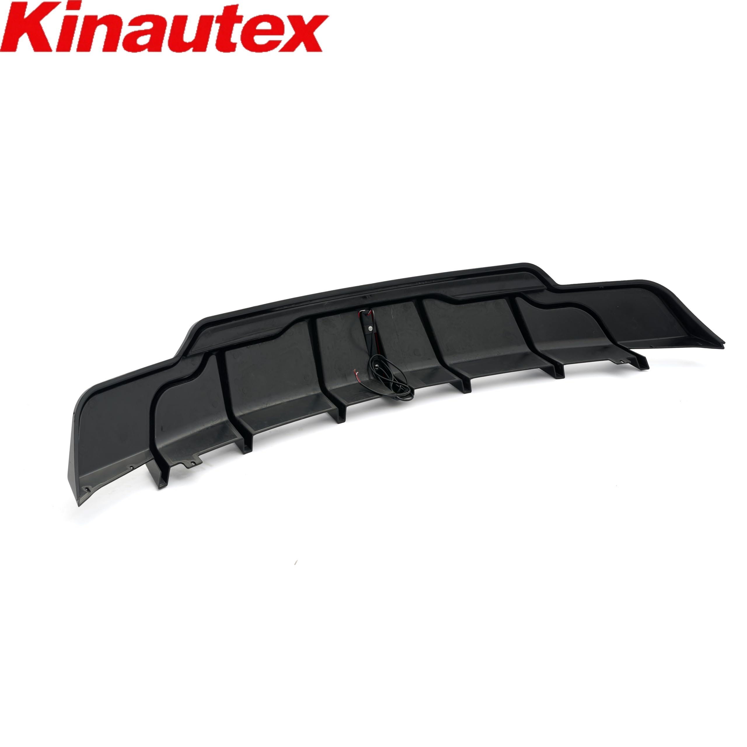 Kinautex Rear Rear Bumper Diffuser Lip Splitter Spoiler for 2017-2023 Tesla Model 3 Led Light Style