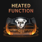 JIANGGAI Yoke Steering Wheel, Black Microfiber Leather with Side Carbon Fiber for Tesla Model 3/Y 2017-2023 With Heating Function