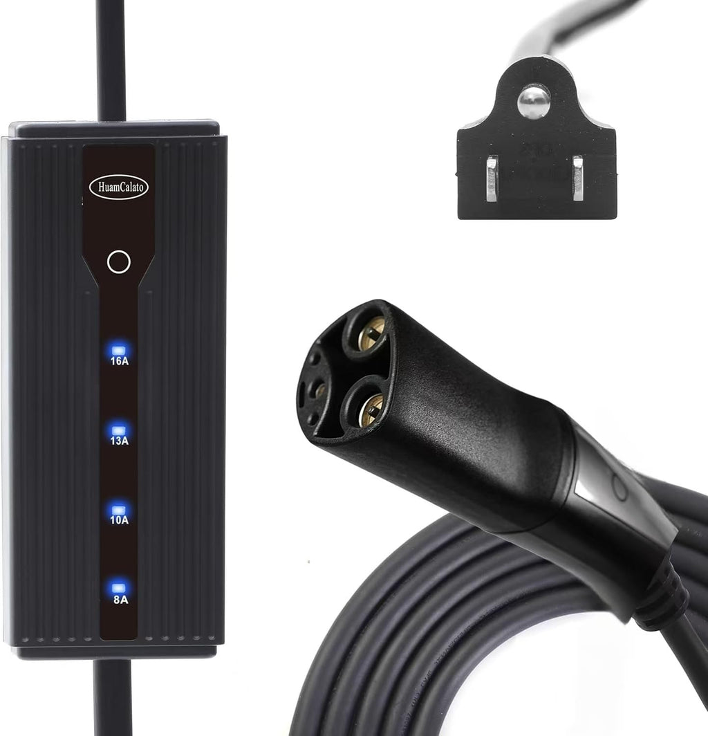 Level 1 16-Amp Portable EV Charger for Tesla Model 3/Y/S/X, NACS Plug, Home or Travel Charging Solution