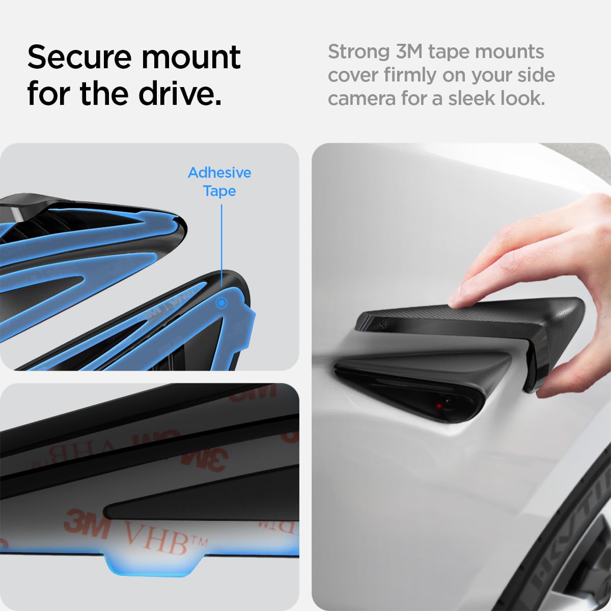 Spigen Side Camera Protection Cover for Tesla Model Y Juniper (Standard, Premium & Performance 2025/2026) and Model 3 Highland (Standard, Premium & Performance 2024/25/26)