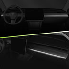 Leeiion Dashboard Cover Trim Real Carbon Fiber for After 2023.5 Tesla Model 3&Y Dashboard Wrap 3K Toray Dry Carbon Fiber Interior Decoration Compatible with Tesla Model 3&Y (Matte)