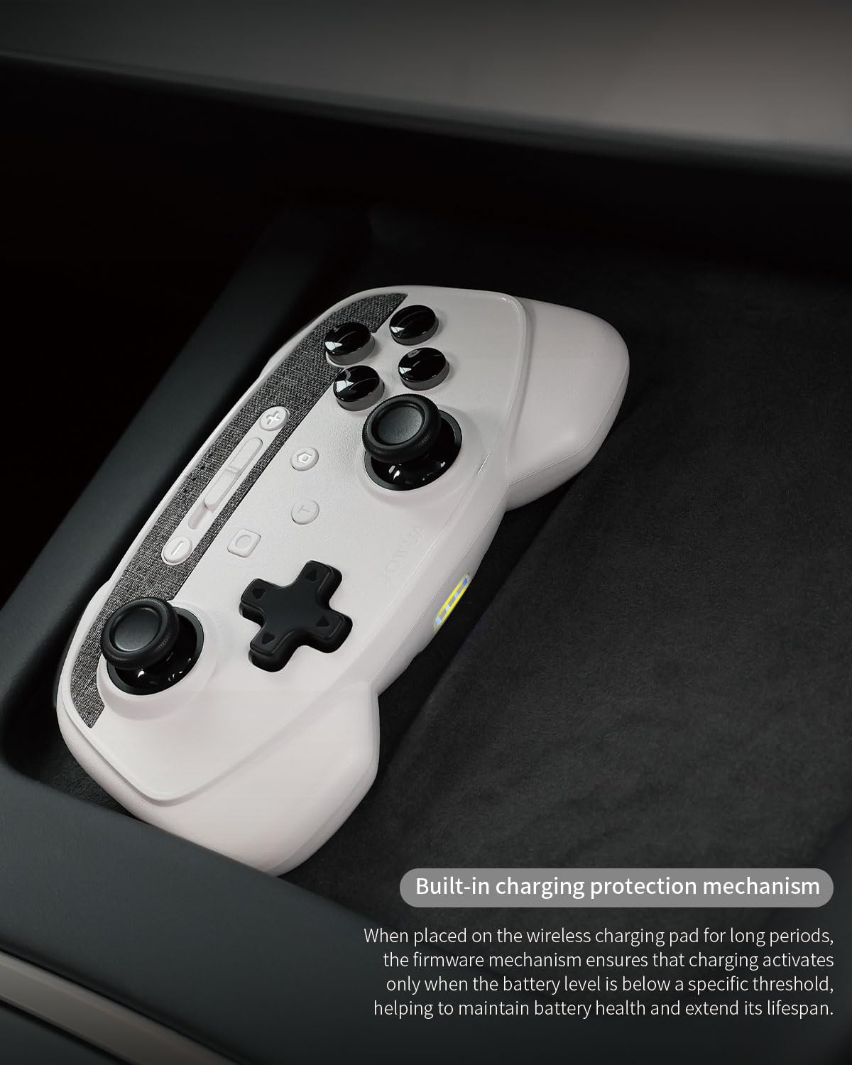 Jowua Multi-Device Wireless Controller Compatible for Tesla 2025 New Model Y Model 3/Y/S/X/cybertruck Compatible for Switch, one controller set, SPECIAL PROGRAMMED and DESIGN FOR TESLA WOOD [nintendo_switch,windows,ios,android]