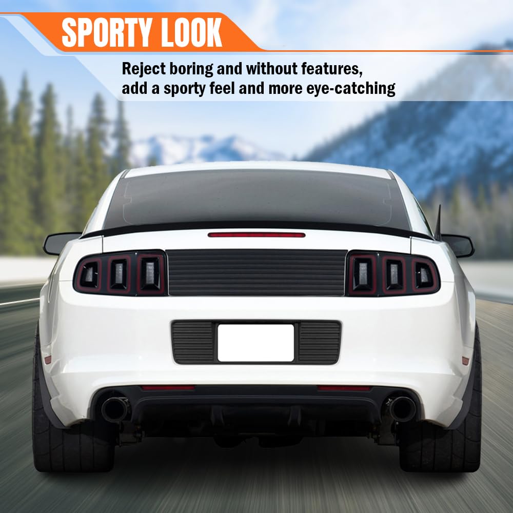 MODILOVER Rear Bumper Diffuser Lip Kit for Tesla Model Y 2020-2024, Carbon-Print PP Lower Valance Splitter