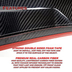 HYPERSPEED Real Carbon Fiber Trunk Spoiler Wing Lip kit Rear V-Style Fit for 2012 2013 2014 2015 2016 2017 2018 2019 2020 2021 2022 Tesla Model S, Car Mods Accessories Replacement, (2-SPC-7406-CF)