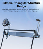 DICMKY Dual Head Tesla Phone Mount Model Y/3 2026 2025 2024 2023 2022 2021, [Magnetic/Clip] Car Accessories for Tesla Screen Phone Holder Stand, (Fit for Tesla Model Y(Juniper)/3(Highland))