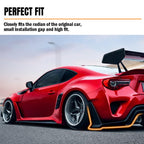 MODILOVER Rear Bumper Diffuser Lip Kit for Tesla Model Y 2020-2024, Carbon-Print PP Lower Valance Splitter