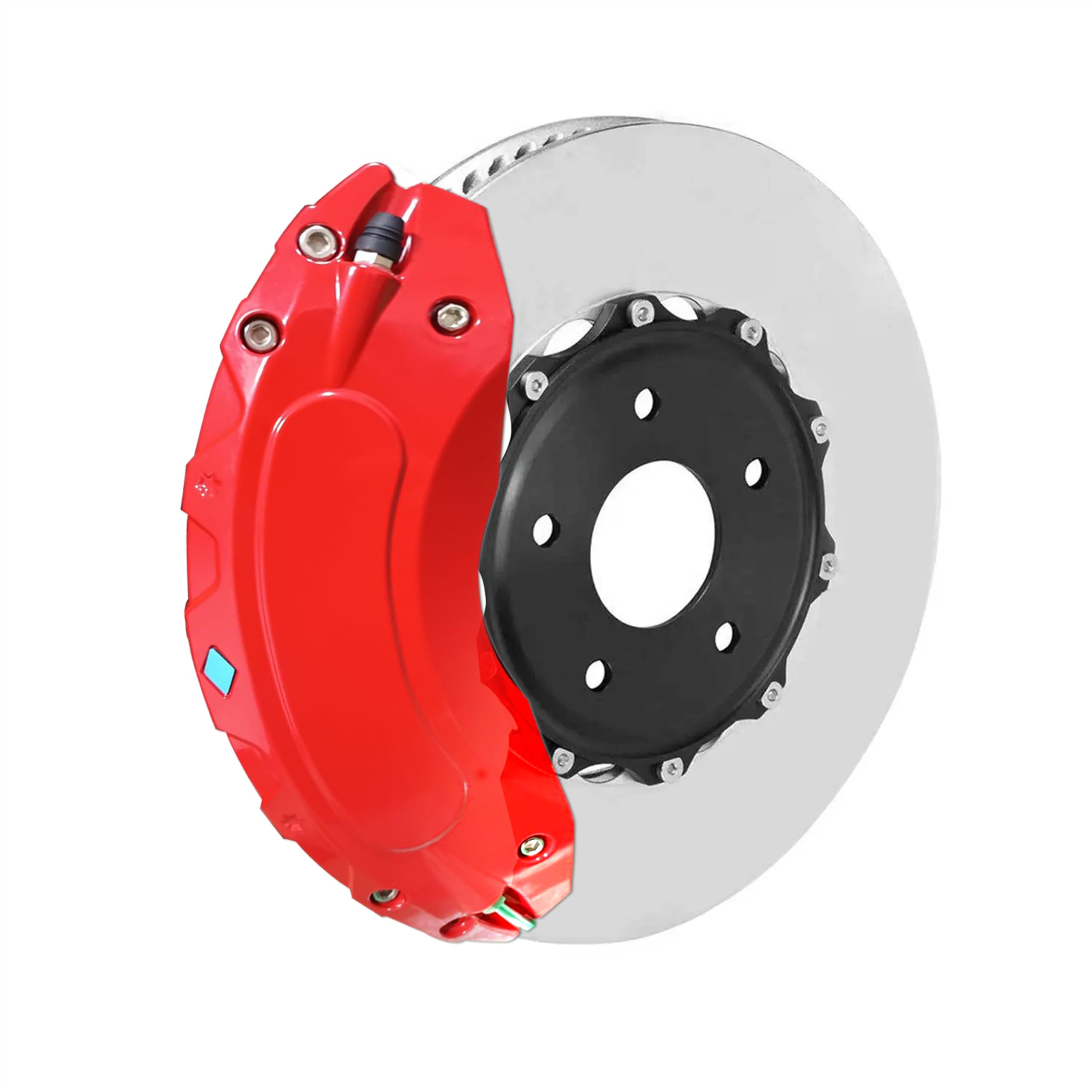 TESCYBERMODS Caliper Covers Compatible with Tesla Cybertruck Accessories 2023,2024,Front and Rear Brake Caliper Covers Set of 4 for Cybertruck Pickup Truck Wheel Accessories(Red)