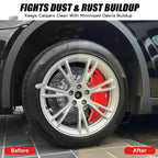 Brake Caliper Covers Compatible with Tesla Model Y Juniper 2025-2026, 19 20 inch Front and Rear Brake Wheel Hub Brake Caliper Covers 4 Pcs For Model Y Juniper Accessories Red