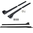 SKKYORO 4-Piece Side Skirt Extension Kit for Tesla Model Y 2020-2024, Gloss Black ABS Rocker Panel Splitter