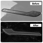 4PCS Tesla Model 3/Y Door Handle Cover Set (2017-2025) Highland & Juniper Compatible, Car Door Handle Sills Protection Wrap Exterior Accessories, Carbon Fiber 3D Sticker