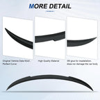 BDBO Spoiler for Tesla Model 3 2016-2022 Wing Rear Spoiler Trunk Tail Rear Trunk Lid,M4 Style Matte Black Style Performance,Model 3 Accessories