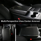 StarYtbl Center Control Armrest Cover for 2021-2023 Model 3 and 2020-2024 Model Y, Tesla Arm Rest Cover is Made of ABS Material with Carbon Fiber, Not TPE Or Leather (Bright Carbon Fiber Pattern)