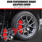 Brake Caliper Covers Compatible with Tesla Model Y Juniper 2025-2026, 19 20 inch Front and Rear Brake Wheel Hub Brake Caliper Covers 4 Pcs For Model Y Juniper Accessories Red