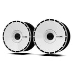 19 Inch Wheel Covers for Tesla Model Y Juniper Crossflow Wheels 2025, Centers Lock Installation Rim Protector, Full Coverage Hubcaps Exterior Accessories (White Ring, 4 PCS)