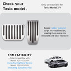 CYBERBEANS Gas Pedal Brake Pedal Foot Pedal Cover for Tesla Model 3/Y Performance Compatible with Model Y Juniper and Model 3 Highland