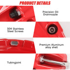 Brake Caliper Covers Compatible with Tesla Model Y Juniper 2025-2026, 19 20 inch Front and Rear Brake Wheel Hub Brake Caliper Covers 4 Pcs For Model Y Juniper Accessories Red