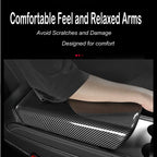 StarYtbl Center Control Armrest Cover for 2021-2023 Model 3 and 2020-2024 Model Y, Tesla Arm Rest Cover is Made of ABS Material with Carbon Fiber, Not TPE Or Leather (Bright Carbon Fiber Pattern)