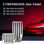 CYBERBEANS Gas Pedal Brake Pedal Foot Pedal Cover for Tesla Model 3/Y Performance Compatible with Model Y Juniper and Model 3 Highland