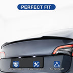 BDBO Spoiler for Tesla Model 3 2016-2022 Wing Rear Spoiler Trunk Tail Rear Trunk Lid,M4 Style Matte Black Style Performance,Model 3 Accessories