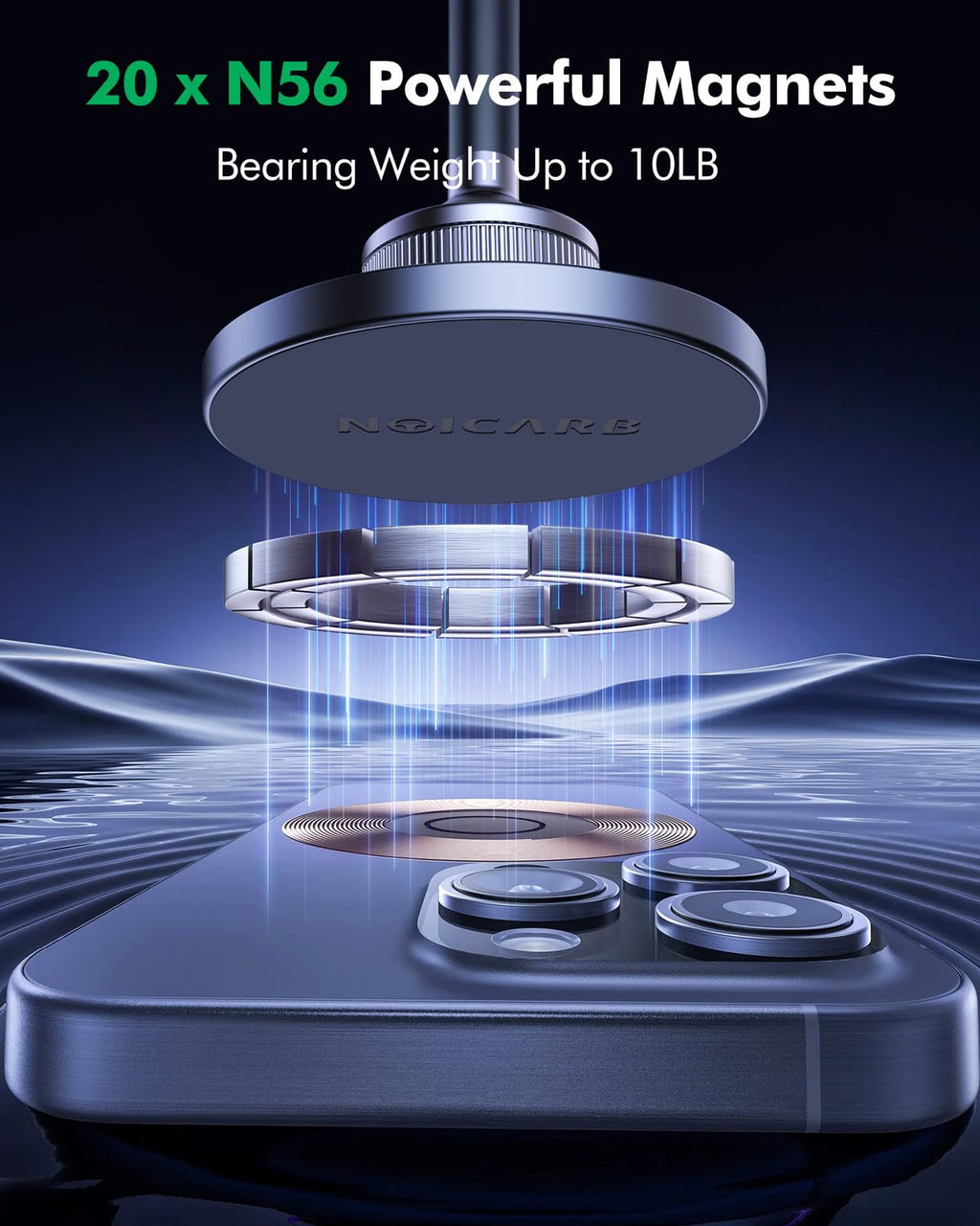 ESVNE Mag-Safe Phone Mount for Tesla Model 3 2024 2025 – Exclusive Door-Install Magnetic Car Mount for iPhone 16/15/14/13/12, Accessories for Tesla Model 3 Highland