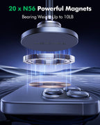 ESVNE Mag-Safe Phone Mount for Tesla Model 3 2024 2025 – Exclusive Door-Install Magnetic Car Mount for iPhone 16/15/14/13/12, Accessories for Tesla Model 3 Highland