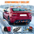 MODILOVER Rear Bumper Diffuser Lip Kit for Tesla Model Y 2020-2024, Carbon-Print PP Lower Valance Splitter